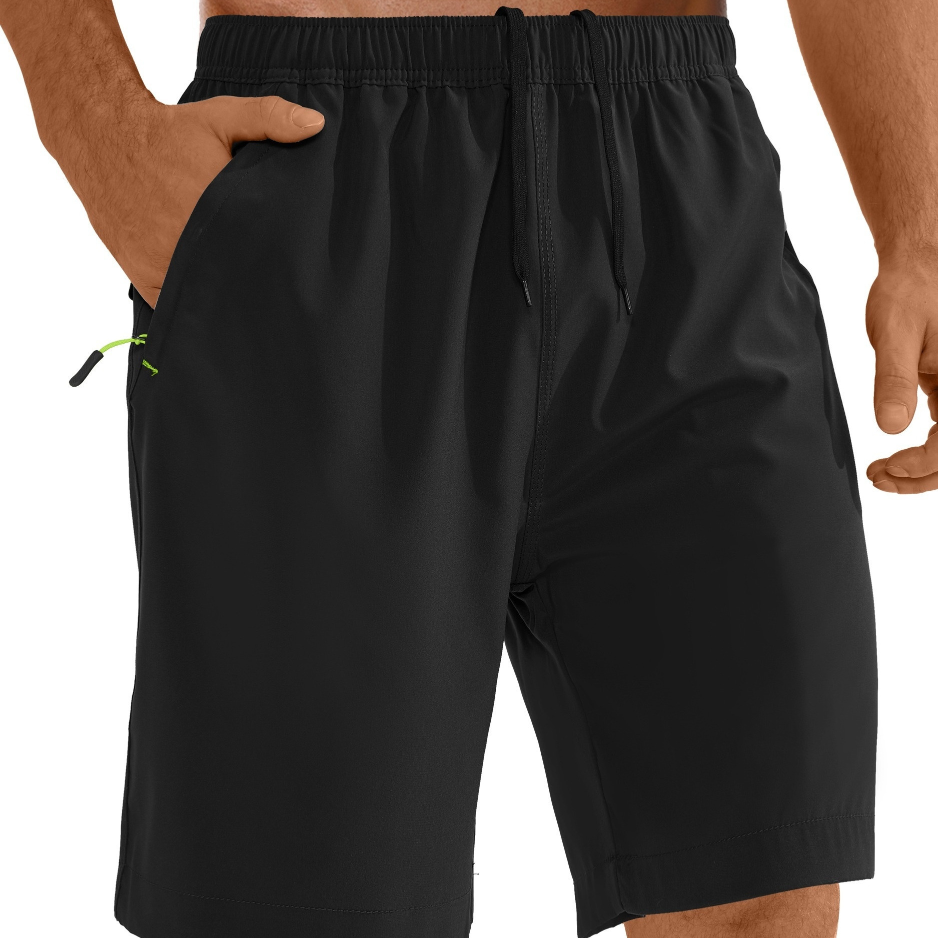 

Men's Athletic Shorts 7 Inch Inseam Water Resistant Lightweight Quick Dry Workout Shorts With Zipper Pockets