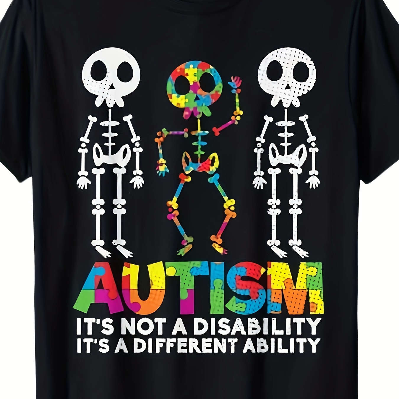 

Autism It's Not A Disability Autistic Child Autism Awareness T-shirt220g