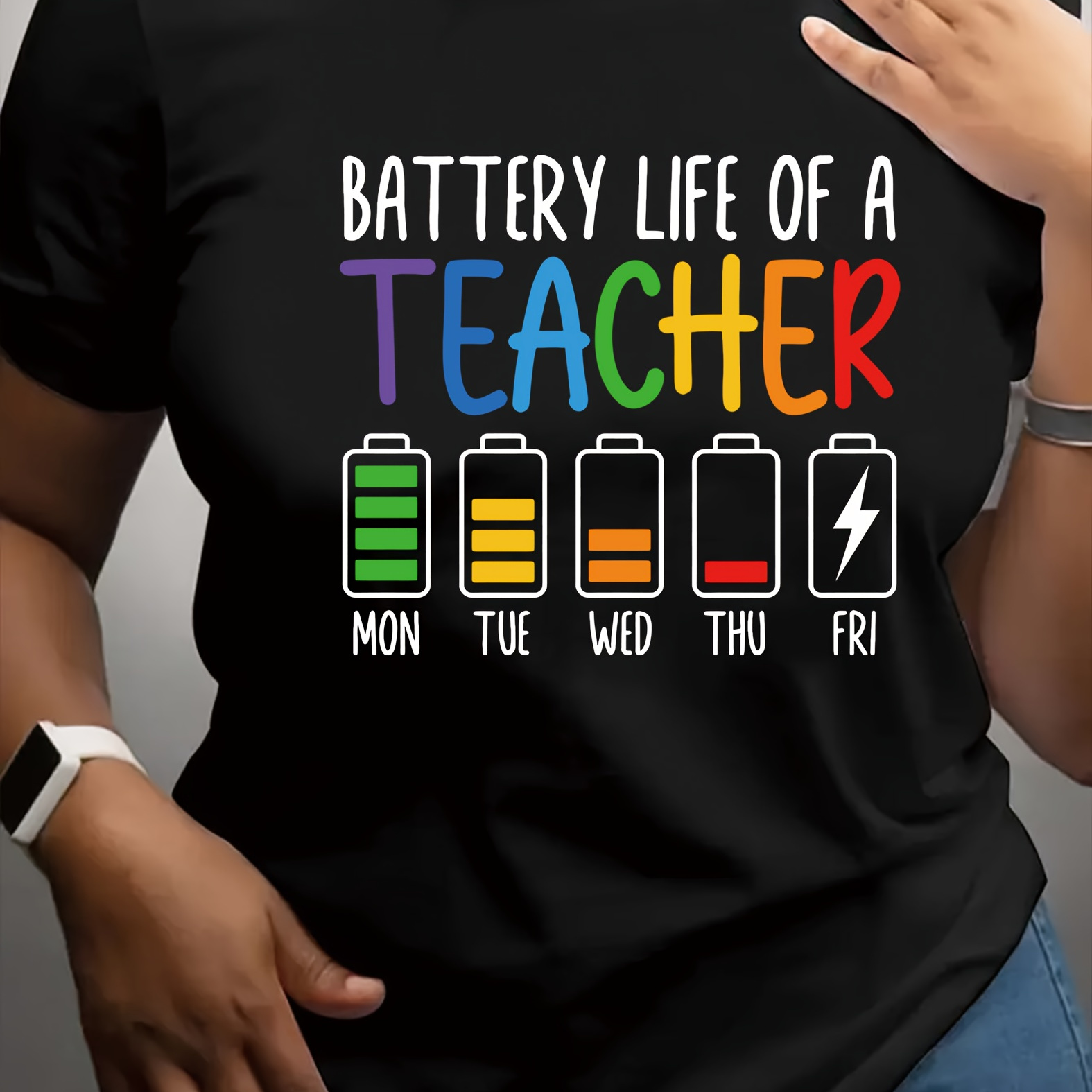 

Of A Teacher Printed T- For