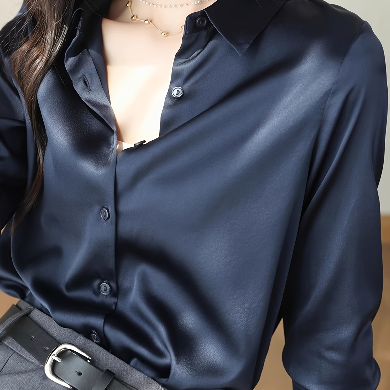 

Long-sleeved Shirt Women's New High-end Elegant Commuter Business Wear Shirt High-end Top