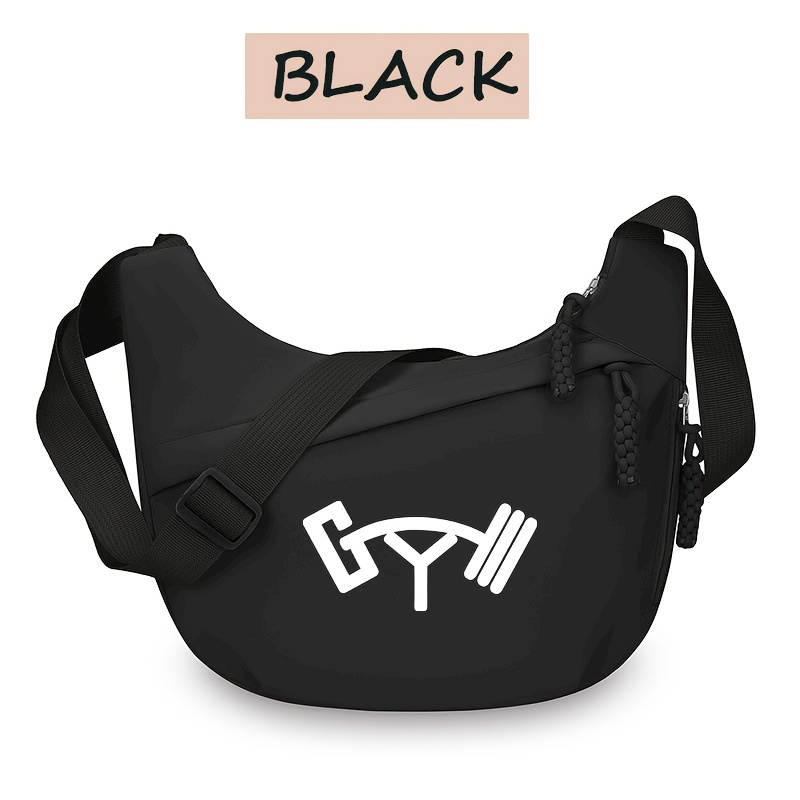 TEMU Women's Convertible Crossbody & Shoulder Bag With Adjustable Strap, Large Capacity Nylon Handbag Suitable For Gym,,, Travel, Zipper Closure,