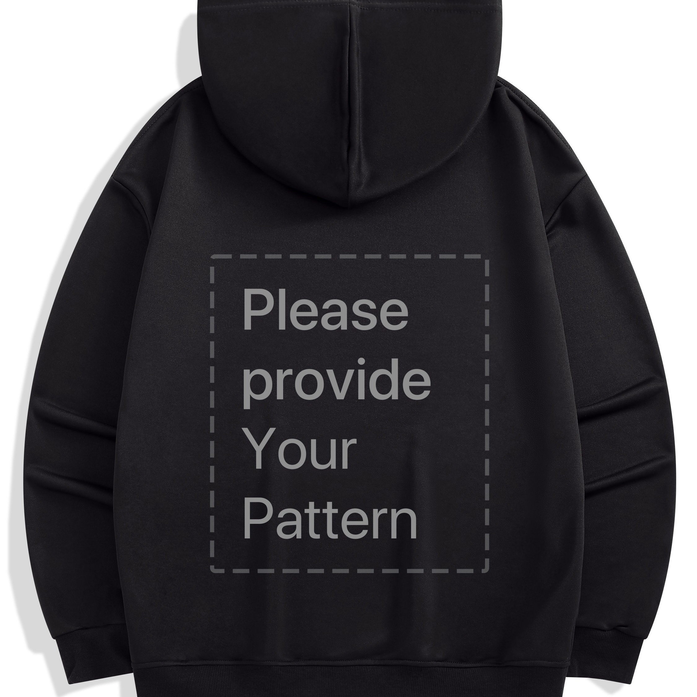 

[custom] 1pc, Men's Hooded Sweatshirt, Personalized Picture Back Graphic Loose Casual Hoodie With Kangaroo Pocket, Autumn Gift