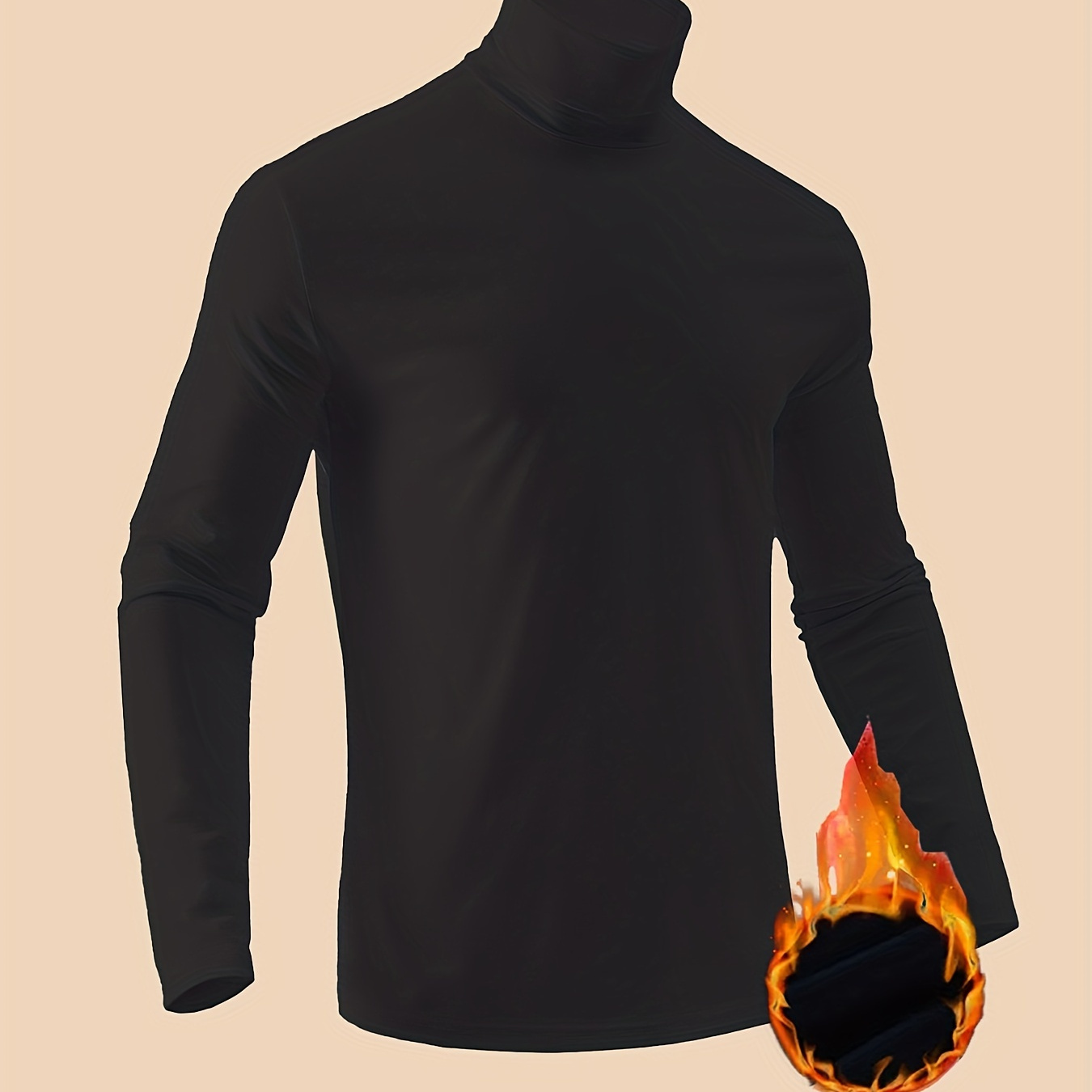 Turtle Neck Compression Shirt - Temu