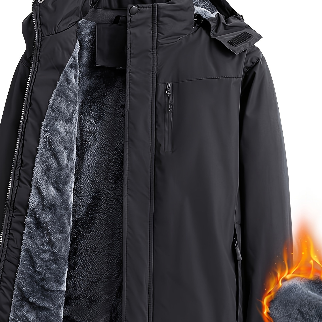 

Men's Cotton-padded Jacket Coat, Autumn Outdoor Windproof Zipper Jacket, Coat