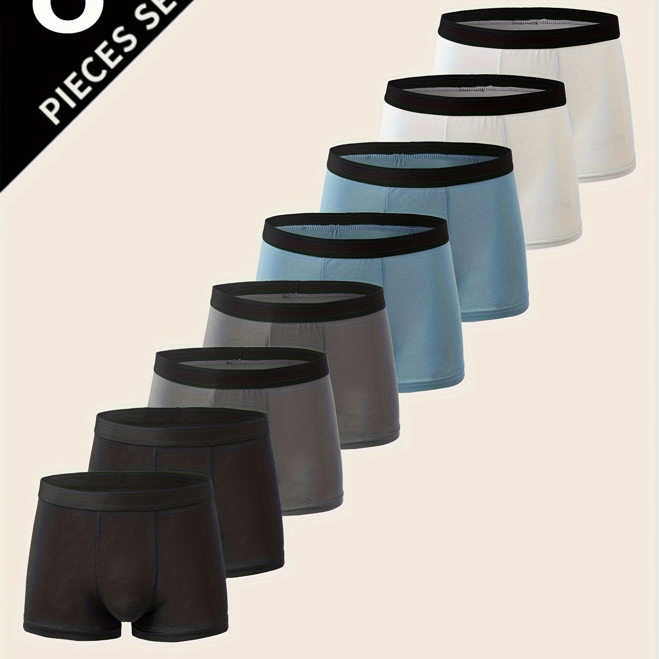 

Lot de 8 Boxers pour Hommes - Respirants, Confortables et Extensibles pour et