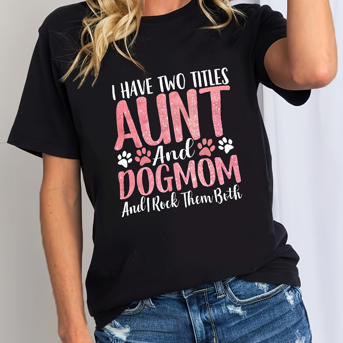 

Women' Printed Short Sleeve Round Neck T-shirt