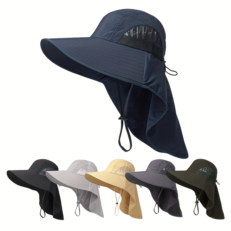 Unisex High Quality 15CM Big Wide Brim Men's Fishing Hat solid Color  Waterproof Sun Hats summer Women Beach Cap men's Panama Hat -  Canada