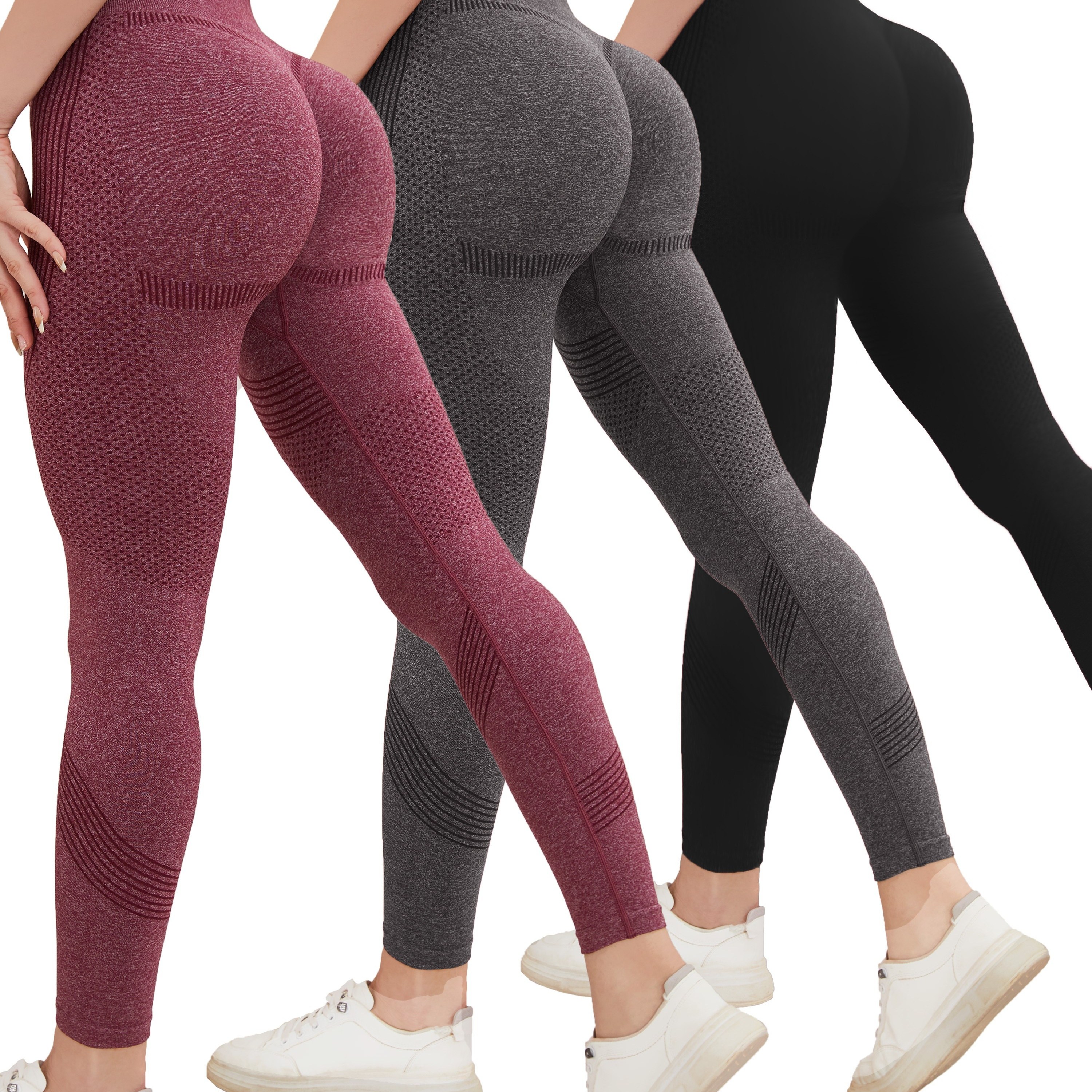 Seamless Leggings for Women,Butt High Waisted Sportwear Gym Tights Push Up Women  Leggings Clothes Leggings (Color : 1, Size : Large) : : Clothing,  Shoes & Accessories