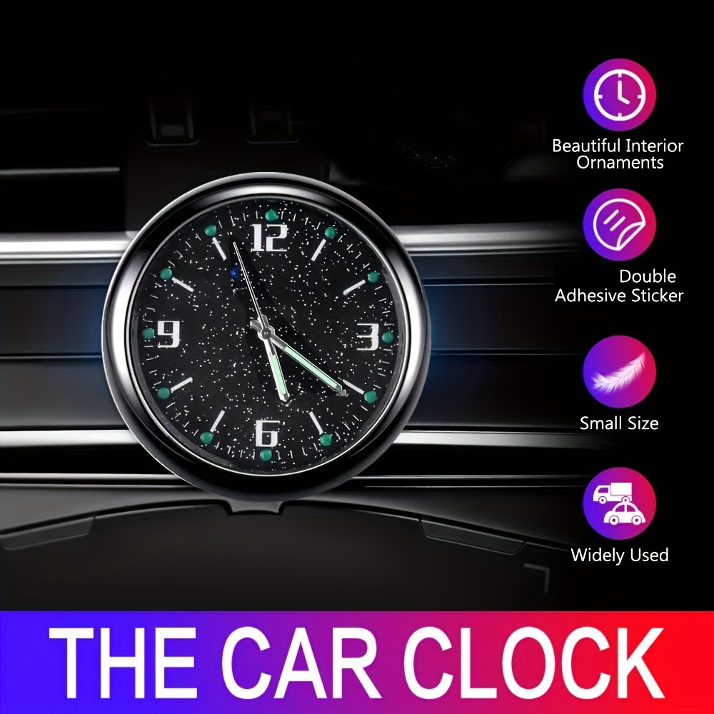 Auto Armaturenbrett Zeit Air Vent Stick-on-Uhr Uhr für Auto Dekoration  Universal