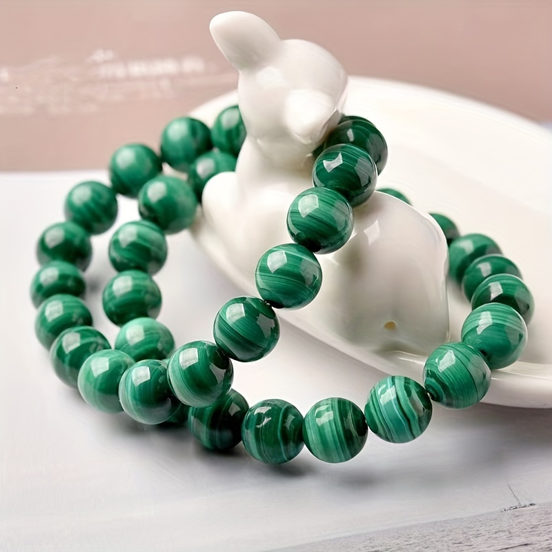 

1pc, Malachite Crystal Bracelet - Natural Ore Jewelry For Fashion And Gifting