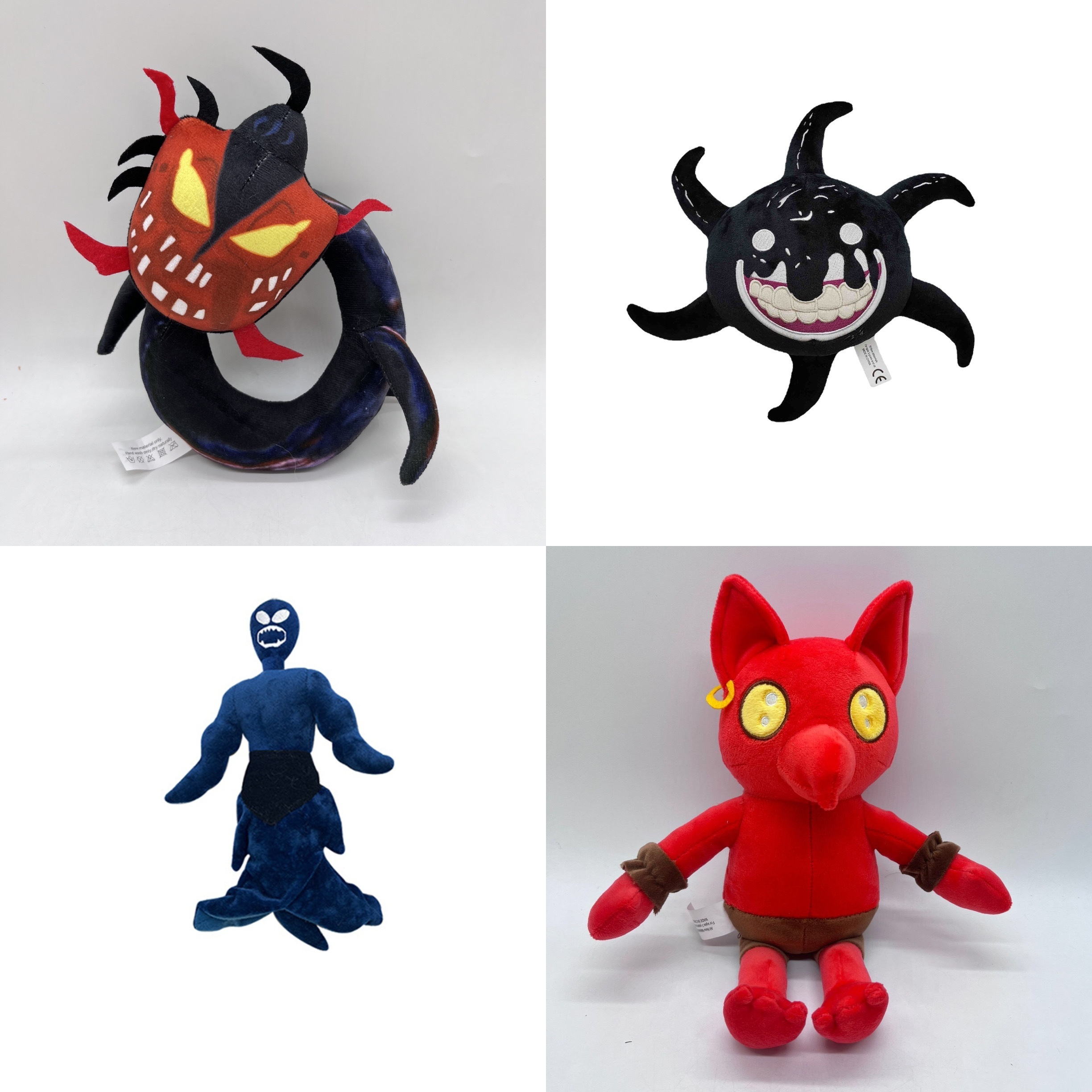 35cm the Figure Doors Plush Toys Horror Game Doors Character Figure Toys  Soft Stuffed Red Monster Plushies Gift for Kids Boys