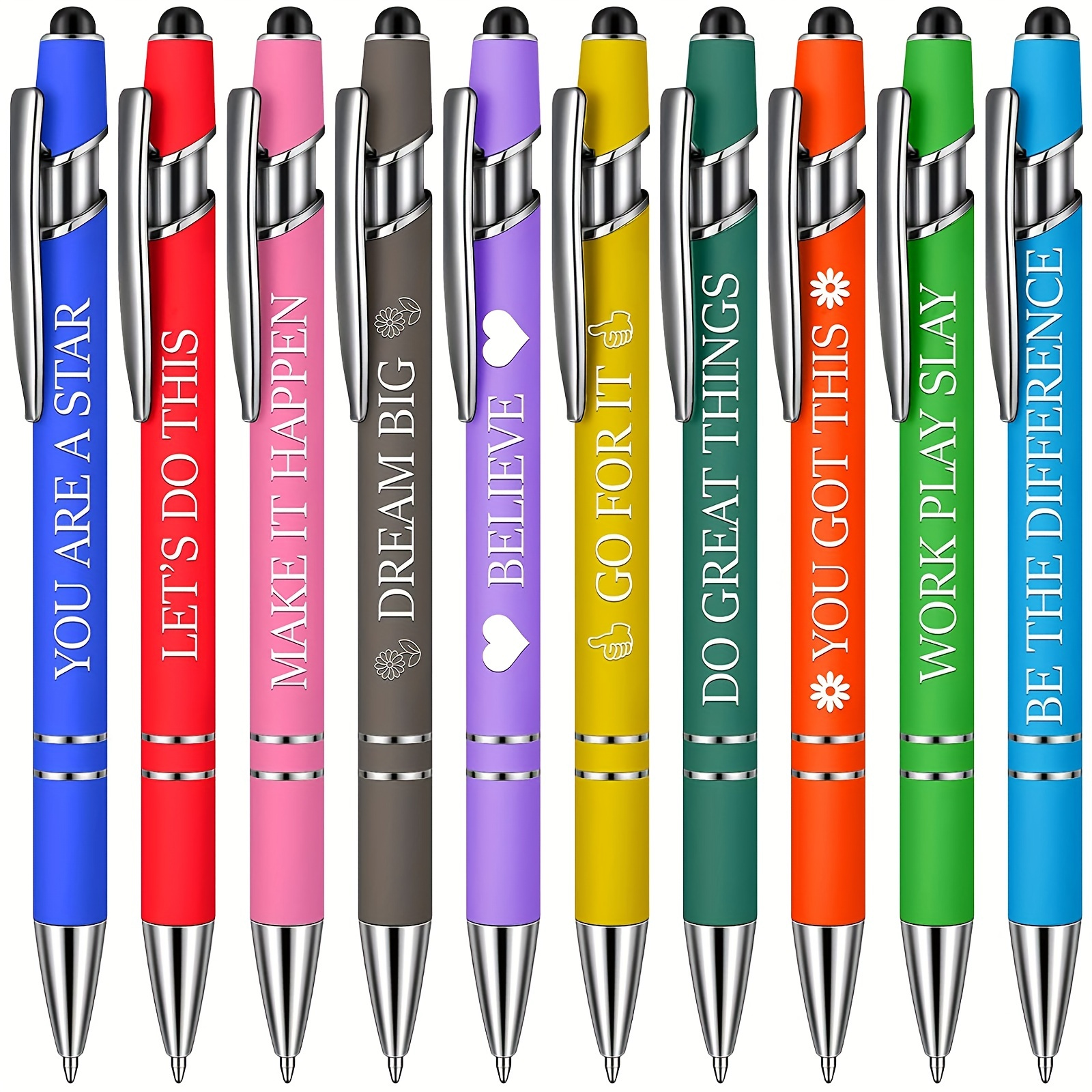 

Stylus Pen 2 In 1 Ballpoint Pen With Stylus Tip Stylus Metal Pens Capacitive Stylus Ballpoint Pen For Touch-screen Phone Tablet, Touchscreen Devices, Compatible With Pad/phone