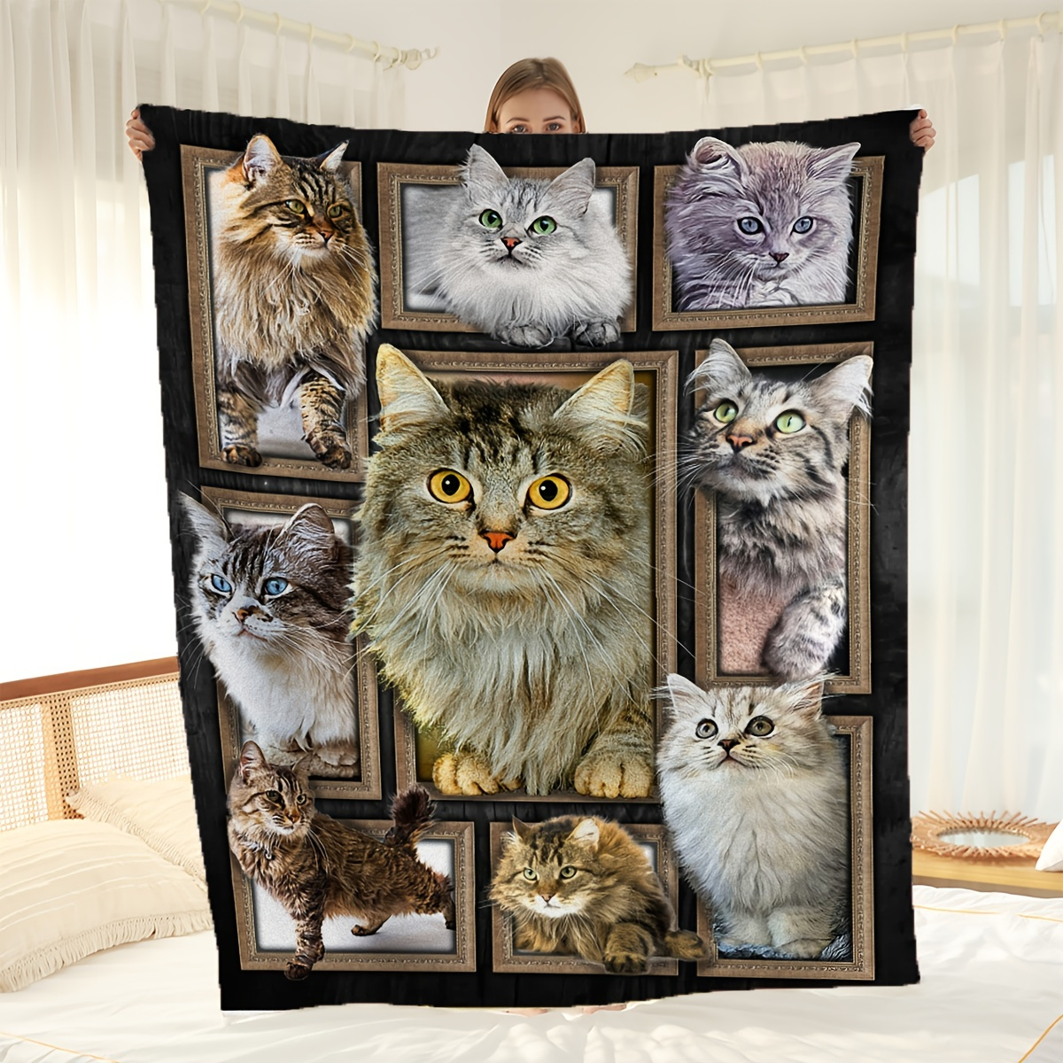 WYJHNLBEDC Bankovertrek, bankbeschermer hond/kat, warme superzachte korte pluche fleece deken voor bank/bankovertrek/sofa-overtrek 1 2 3-zits