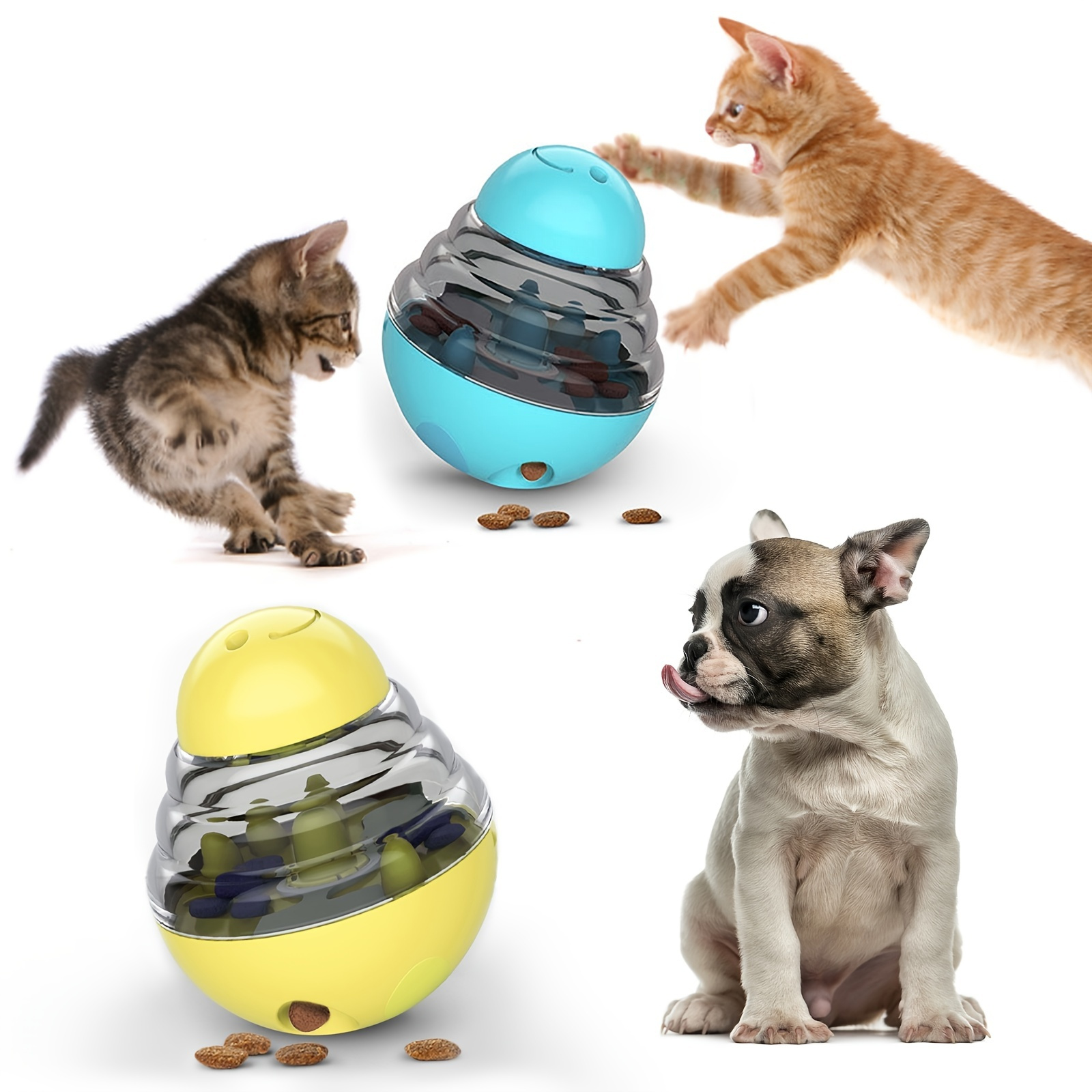 1pc Suction Cup Interactive Cat Toy With Swinging Leaking Food Balls, Pet  Entertainment Iq Training Toy