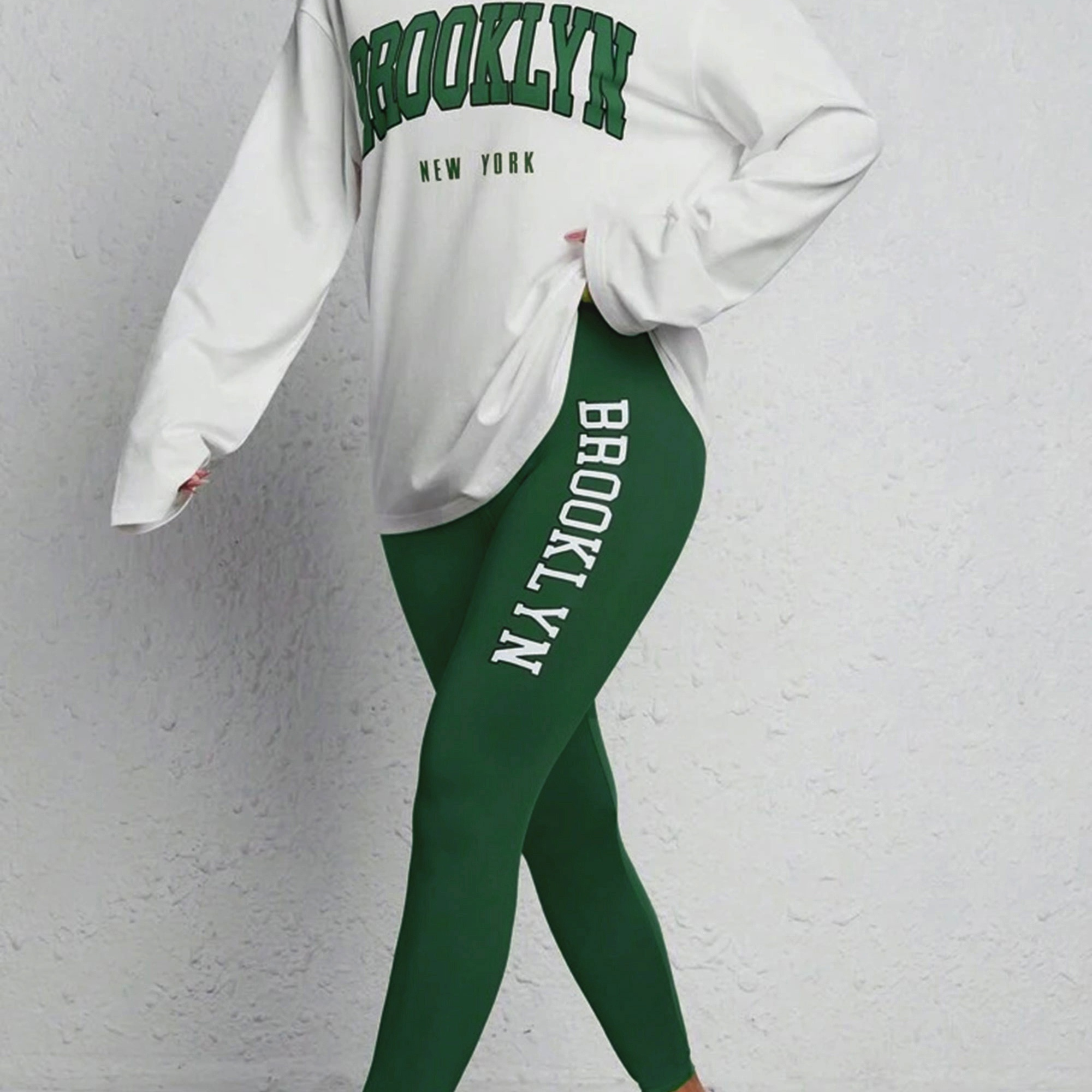 

Ensemble Pantalon Pièces Décontracté Pour Et , T-shirt À Manches Longues Col Rond Et Pantalon Slim, Vêtements Pour Femmes