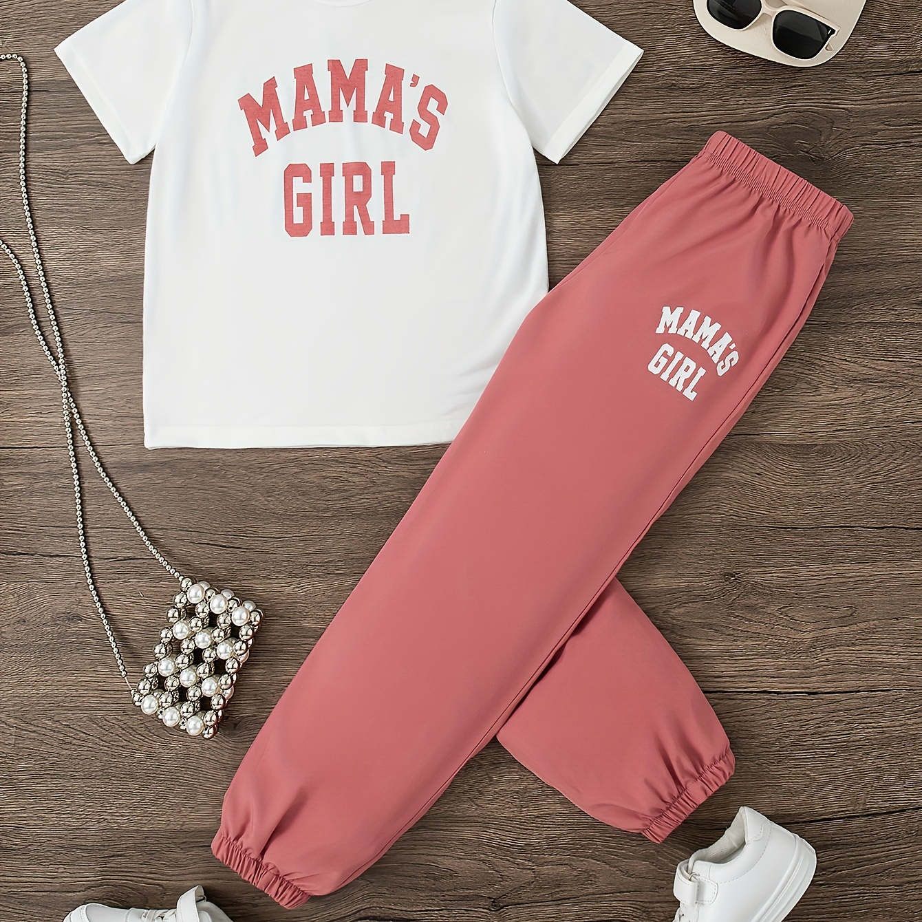 

'''s '' Outfit, Top + Set, 2pcs Summer Clothes