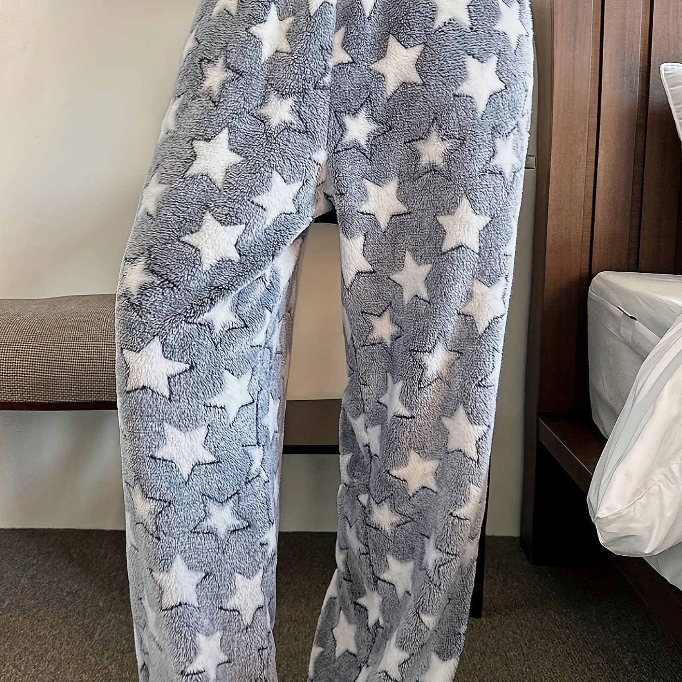 

Autumn And Winter Large Size Plush Star Pants