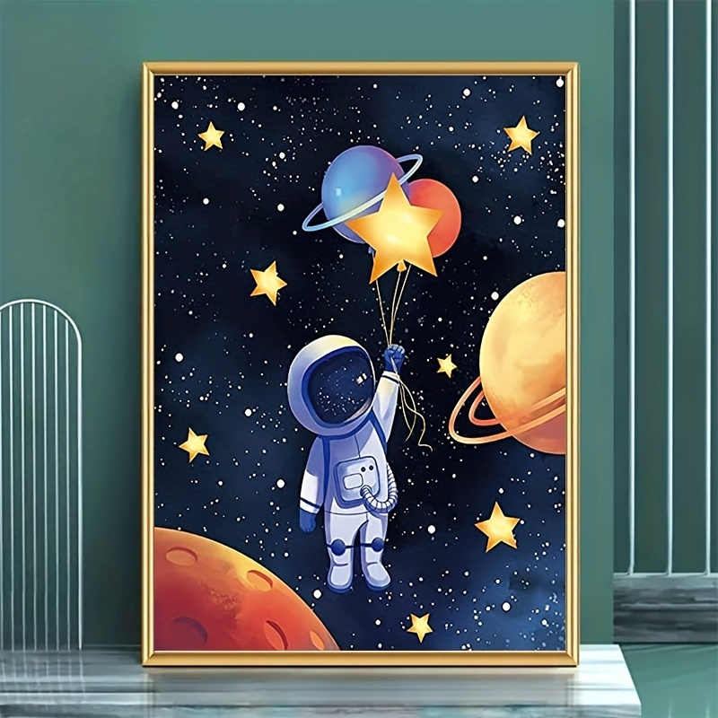 1pc Astronaut Space Planet Diamond Painting Kit Diy 5d Full Round Drill  Crystal Rhinestone Pictures For Home Wall Decor And Gift 12x16inch - Home &  Kitchen - Temu Canada