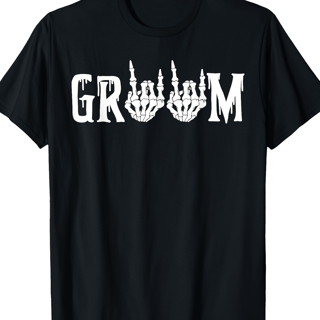 

Groom Skeleton Rock Hand Wedding Bachelorette T-shirt - 220g