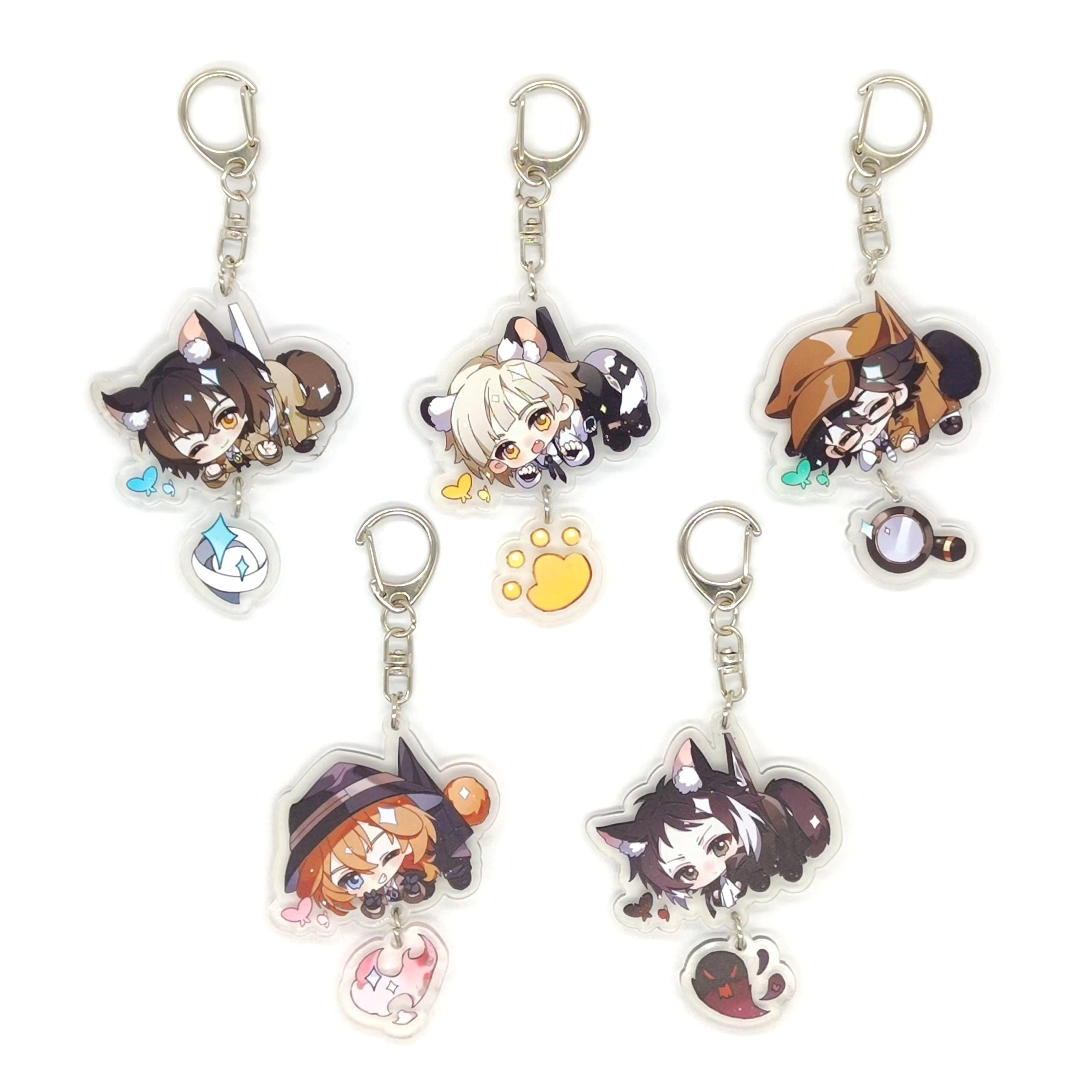 New Arrived 9cm Isekai Shokudou Action Figure Anime Toy Transparent Acrylic  Toys Key Chain Cute Decorative Ornaments - AliExpress