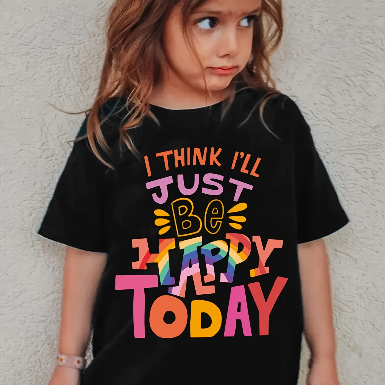 

i Today" Letter T-shirts, & Tee, Suitable For Summer