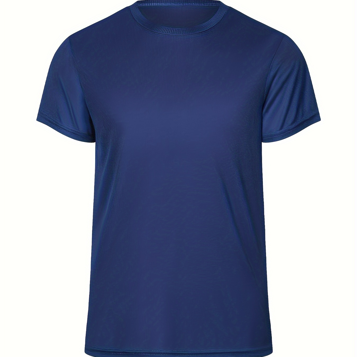 

Men's Short Sleeve Athletic T-shirt, Solid Quick Drying Lightweight Top For Running, Training, Fitness & Gym Workouts