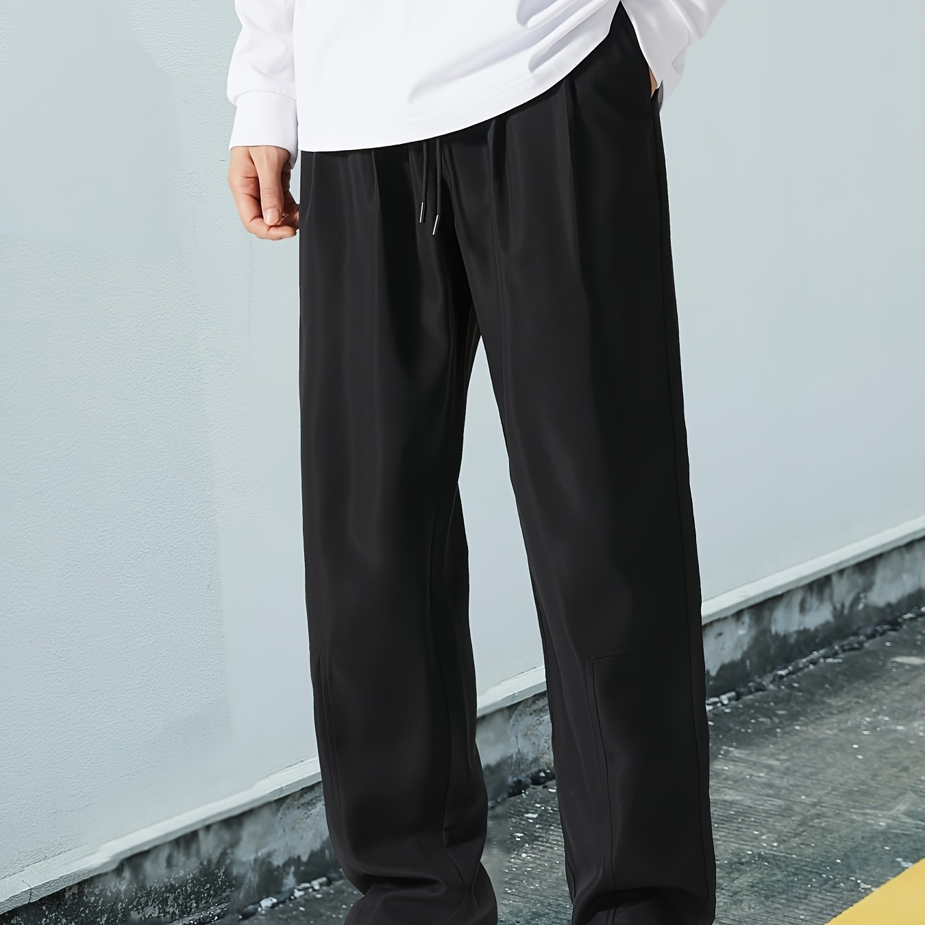 

Men's Casual Comfy Straight Leg Sweatpants Sports Pants For Leisure Activities