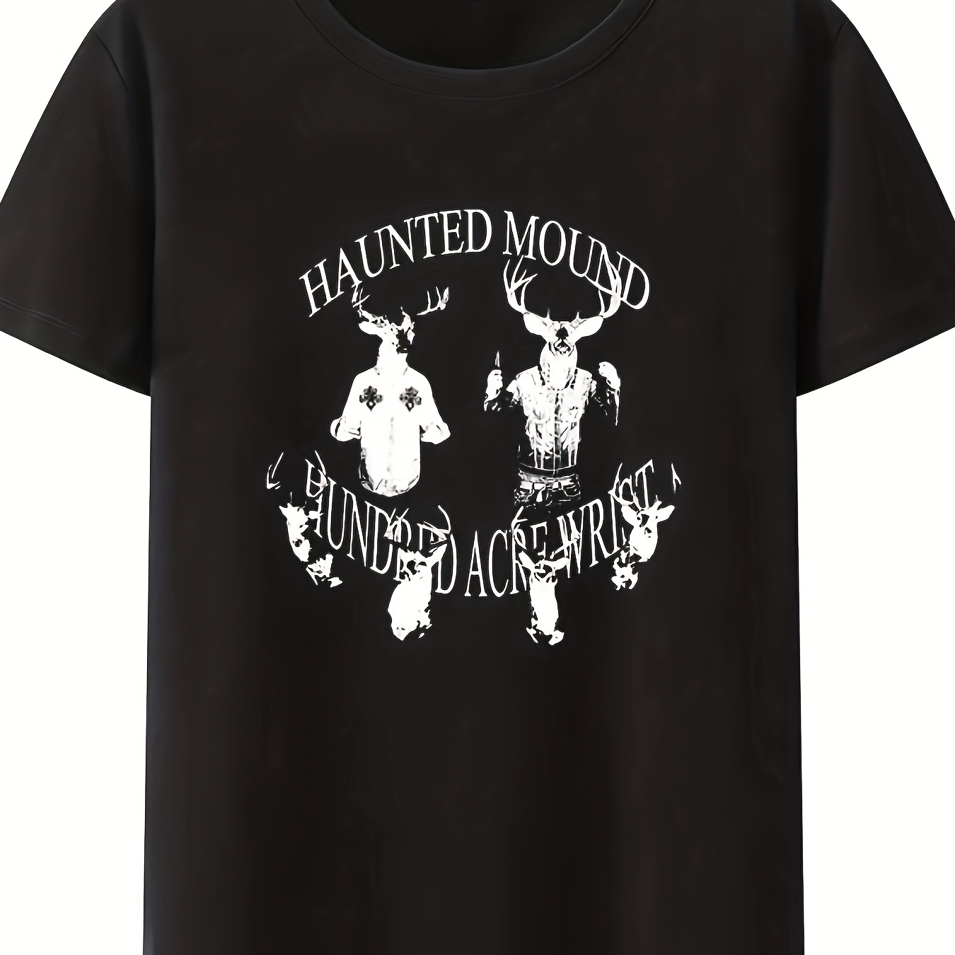 

Cemetery I Love Haunted T-shirt Scary Pumpkin Graphic, Men's T-shirt Short Sleeve, As A Gift!