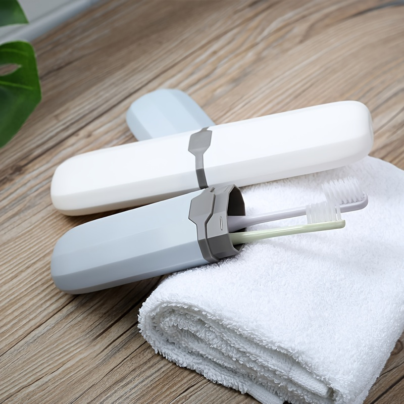 

1pc Home Portable Toothbrush Box: Travel-ready Toothpaste Storage Box For Essentials On The Go!