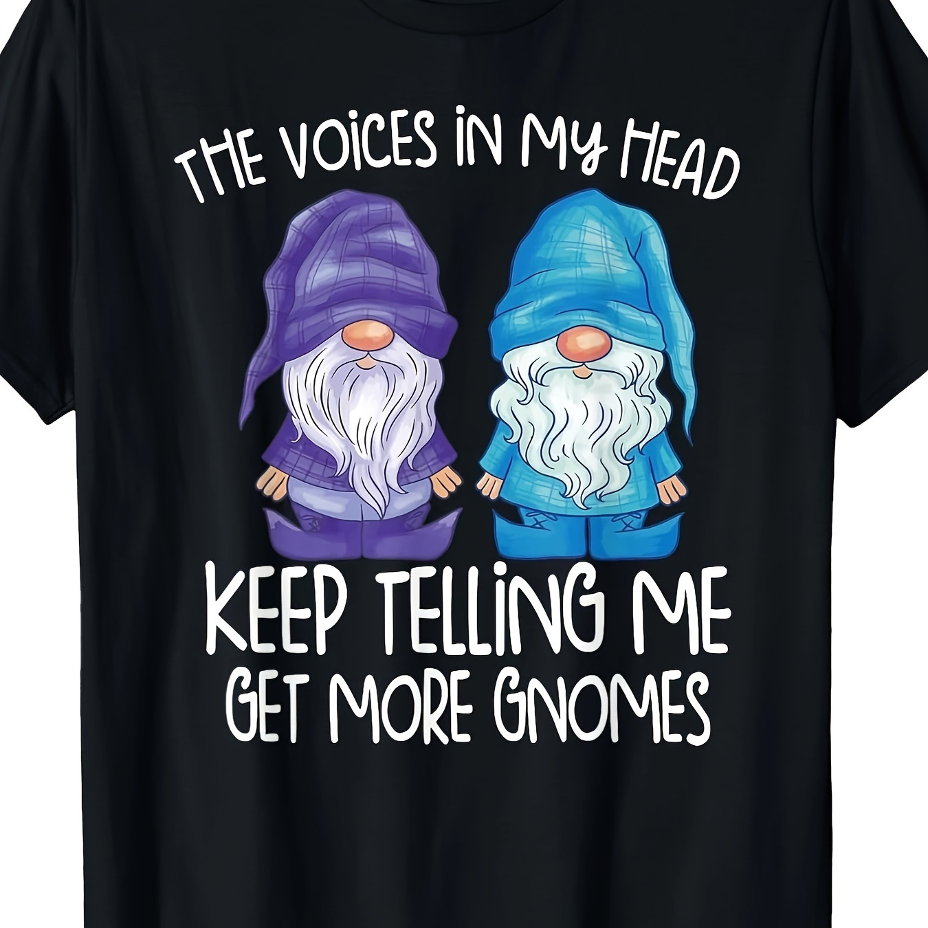 

The Little In My Head Me Gnomes T-shirt-100% Cotton 220g