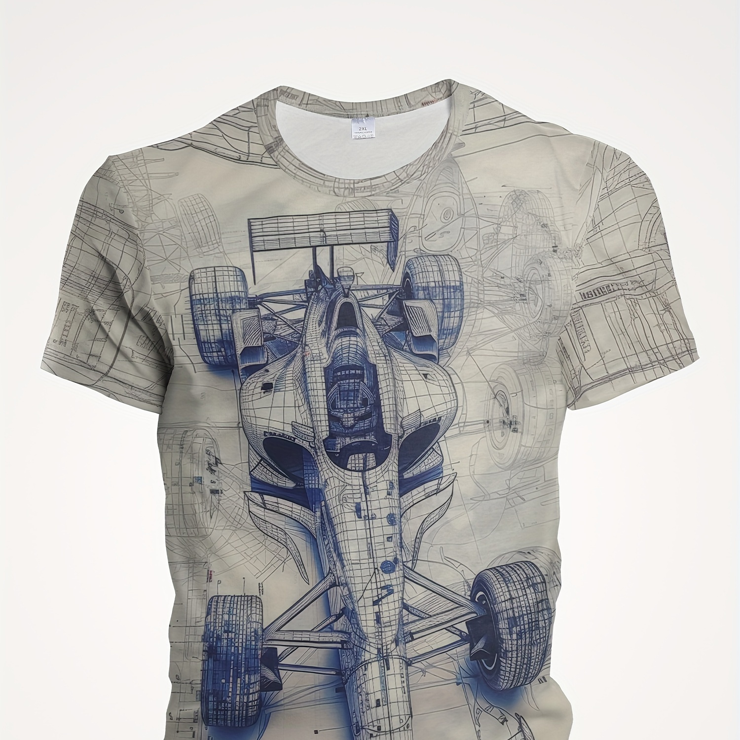 

Men's Car Graphic Print T-shirt, Casual Short Sleeve Crew Neck Tee, Men's Clothing For Summer Outdoor