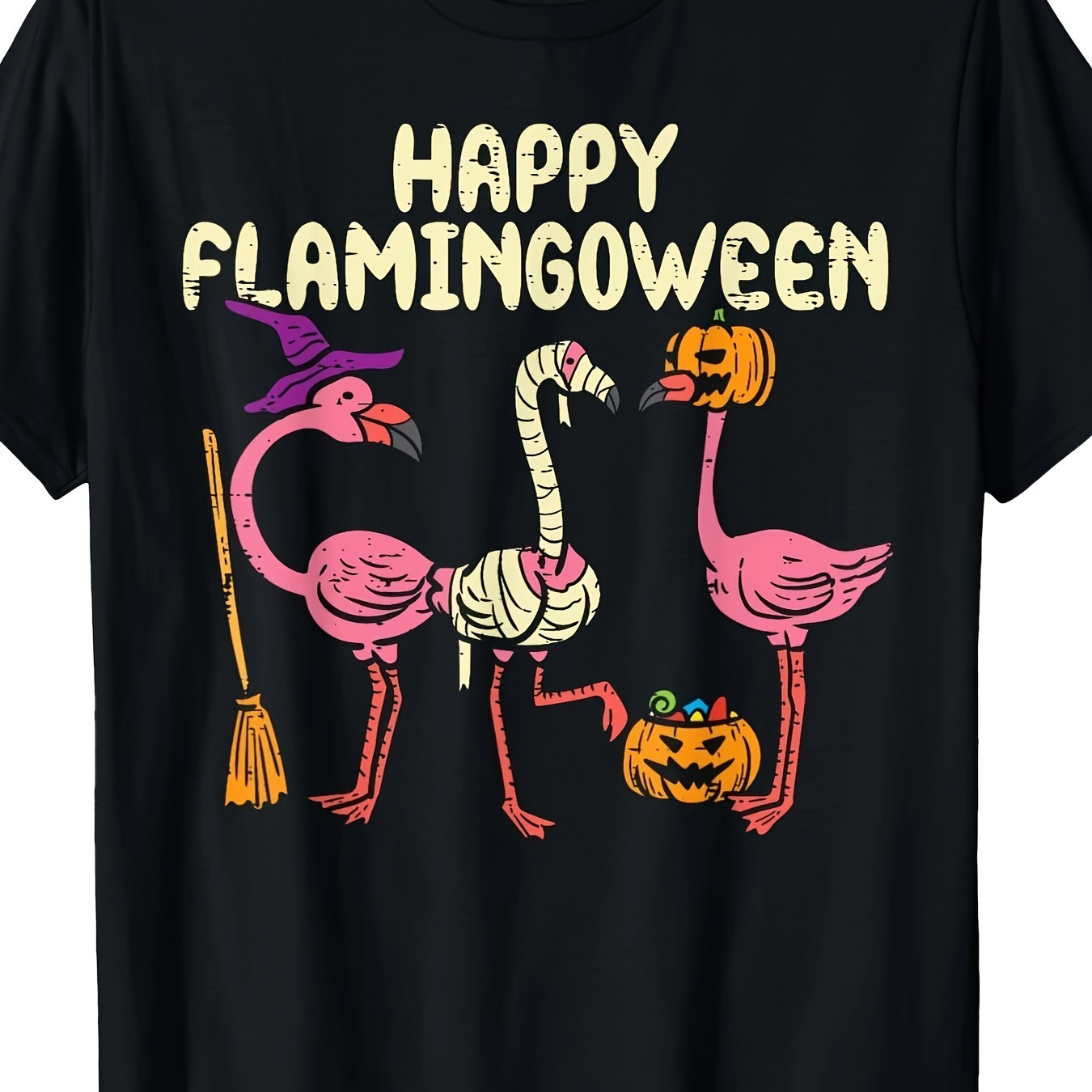 

Happy Flamingoween Pumpkin Flamingo T-shirt