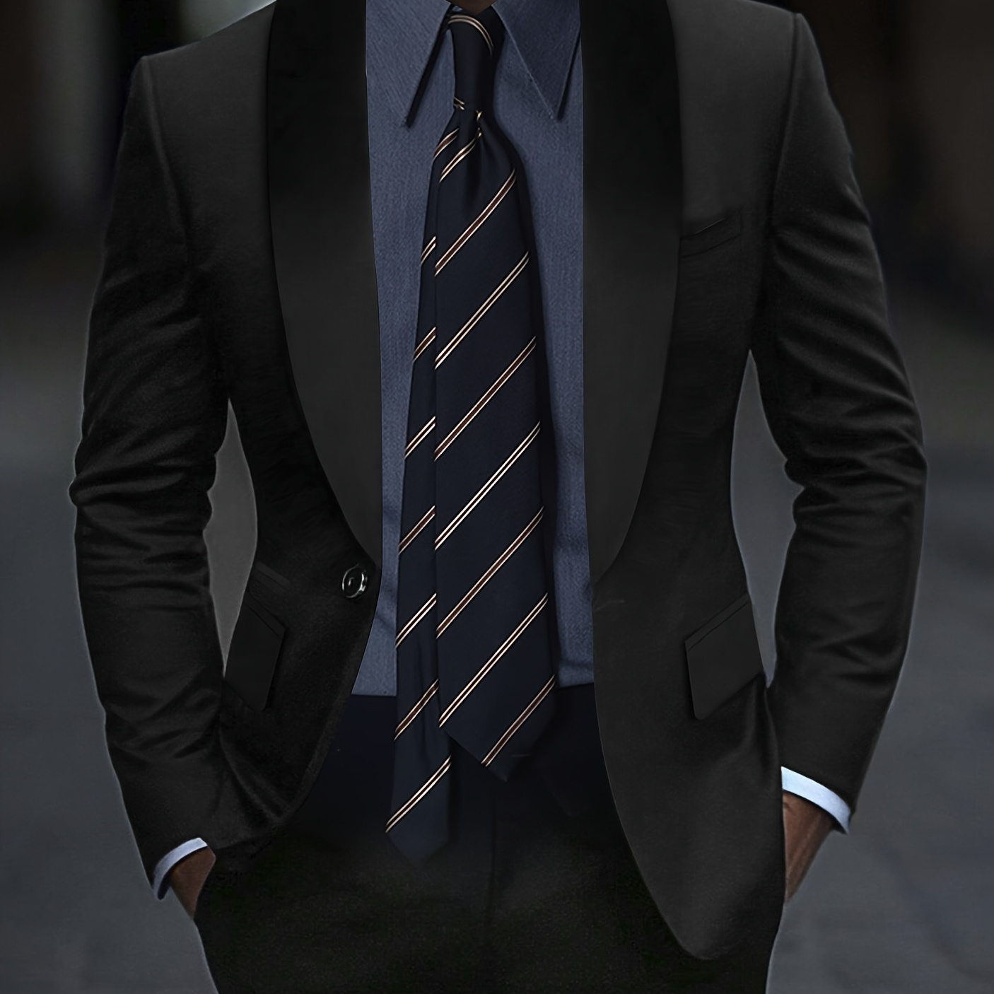 

Men's Suit With Collar, 2pcs Set Of Tops And Pants, Fashionable Suit That Shows Off Your Figure