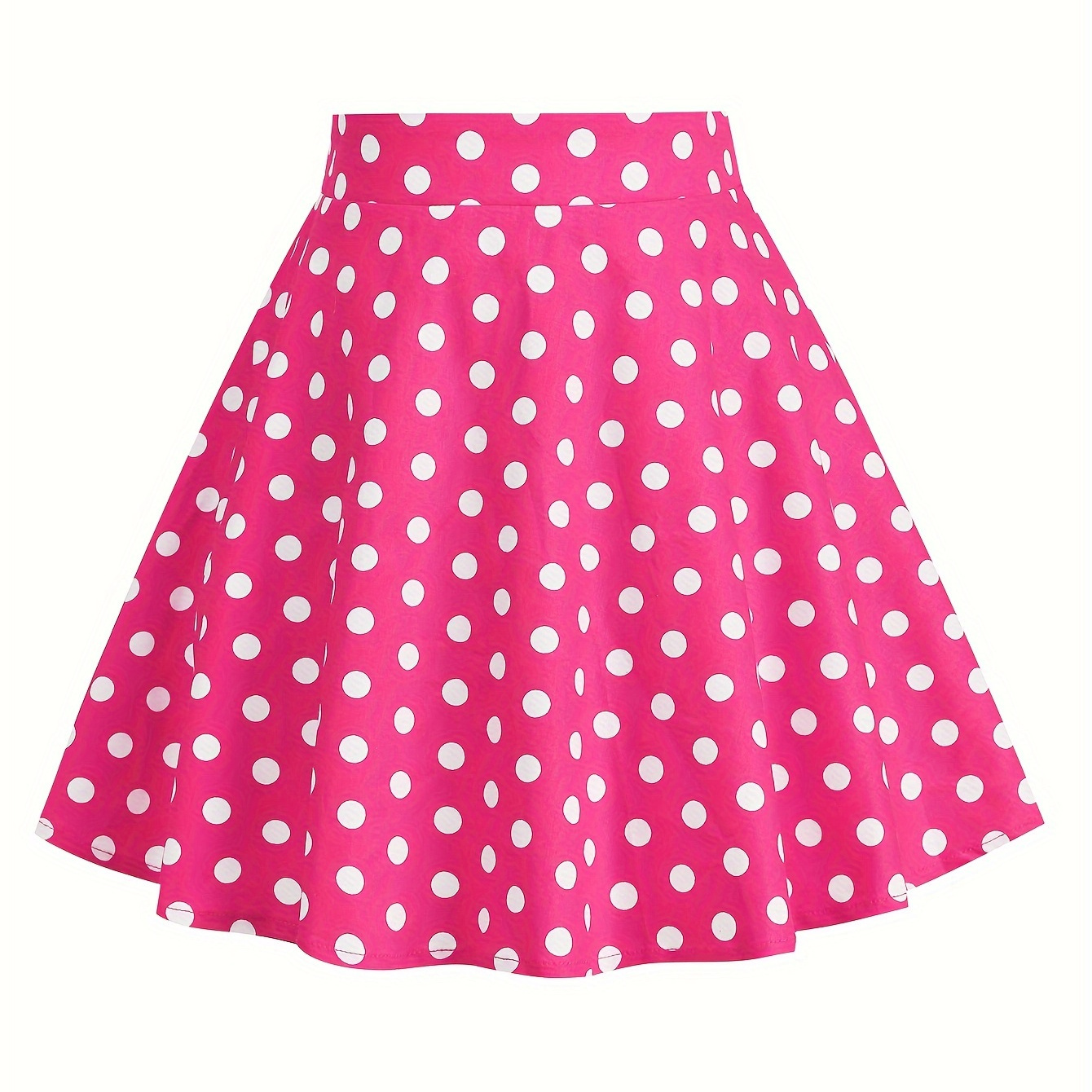 

Girls Stylish & Casual Allover Polka Dots Pattern Print Skirt For Summer