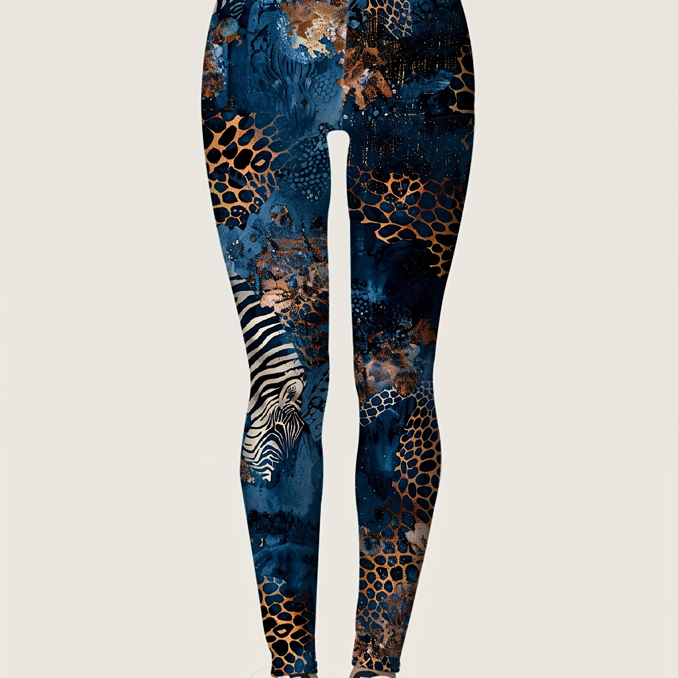 

Women's Stretchy Leggings - Bold Print, Comfort , Machine Washable
