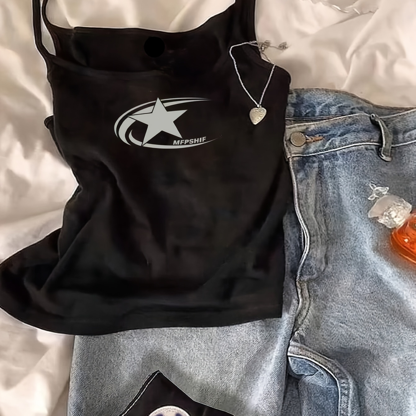 

1pc Y2k 's Tank Top - , , , Summer