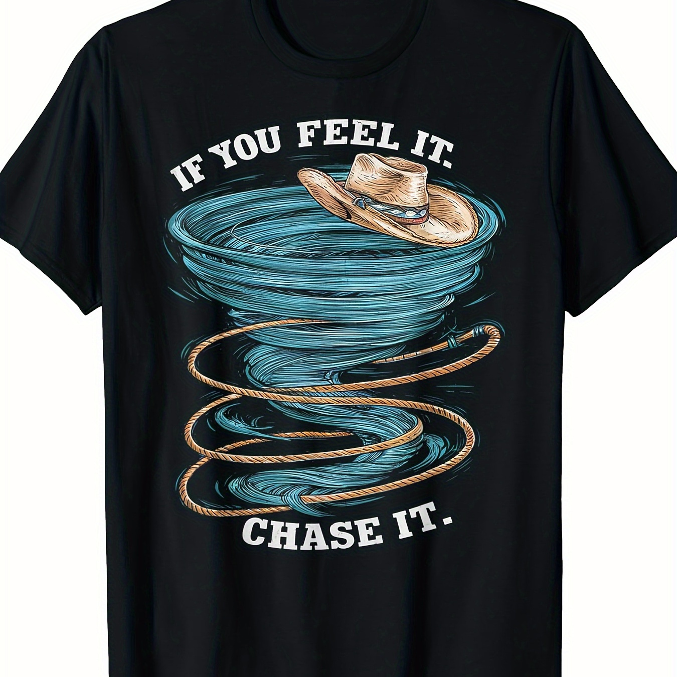 

If You Feel It -shirt Funny Tornado Pattern Shirt-220g