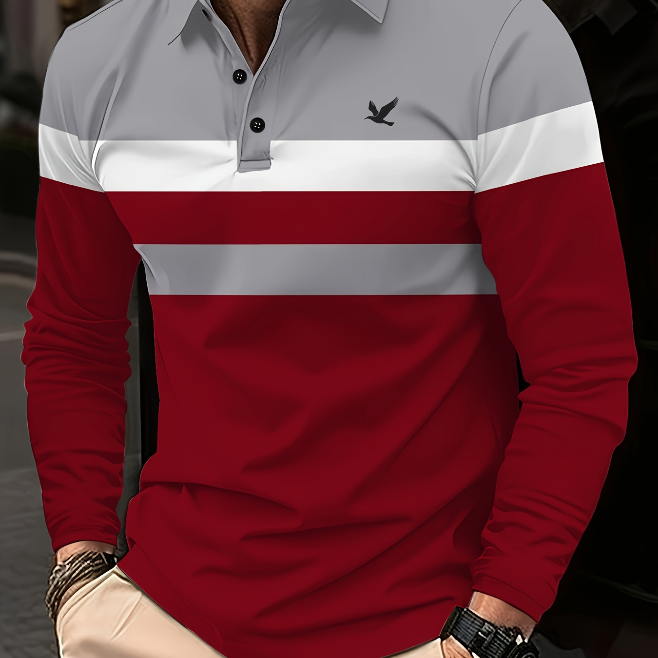 

Chemise en Respirant Hommes - , Détail de Boutons Golf & , Lavable en