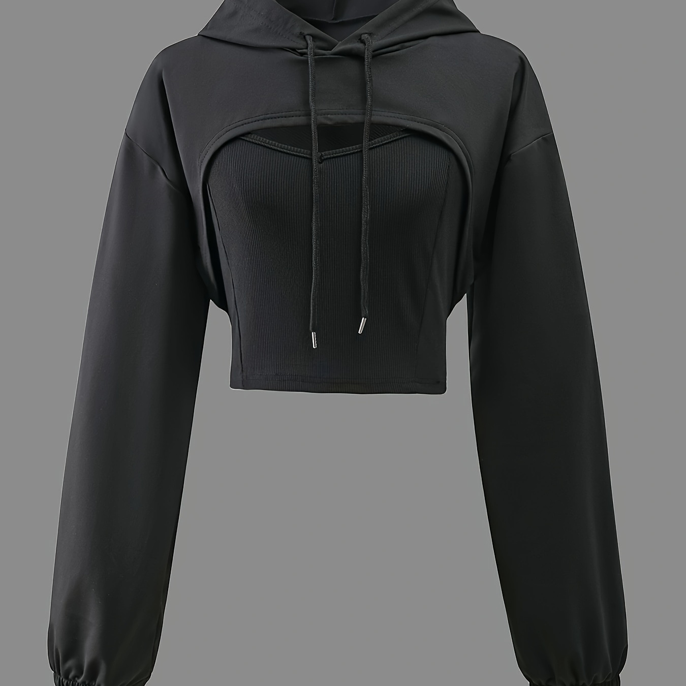 

Ensemble 2 pièces Y2K sweat à capuche style américain uni + gilet, haut de mode fille douce et piquante, streetwear 2024 pour femmes, décontracté et sportif pour , l'été et