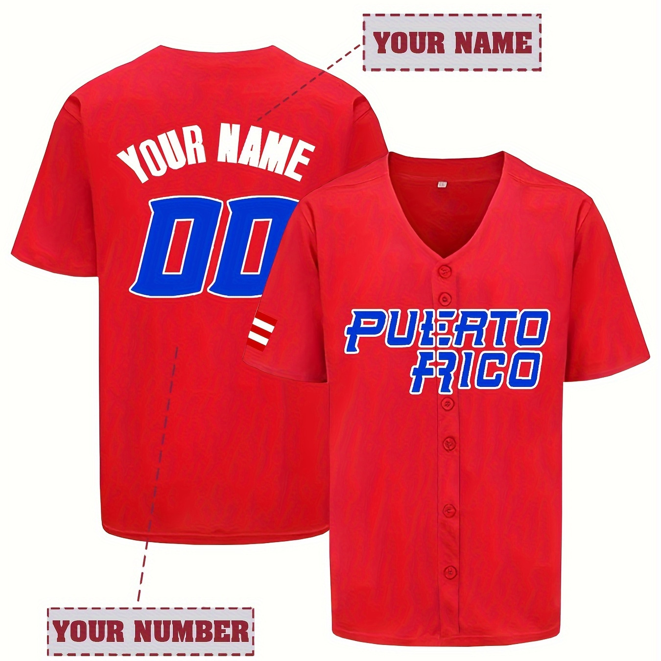 

Personalized Jersey: Adult V-, -sleeved, , And And