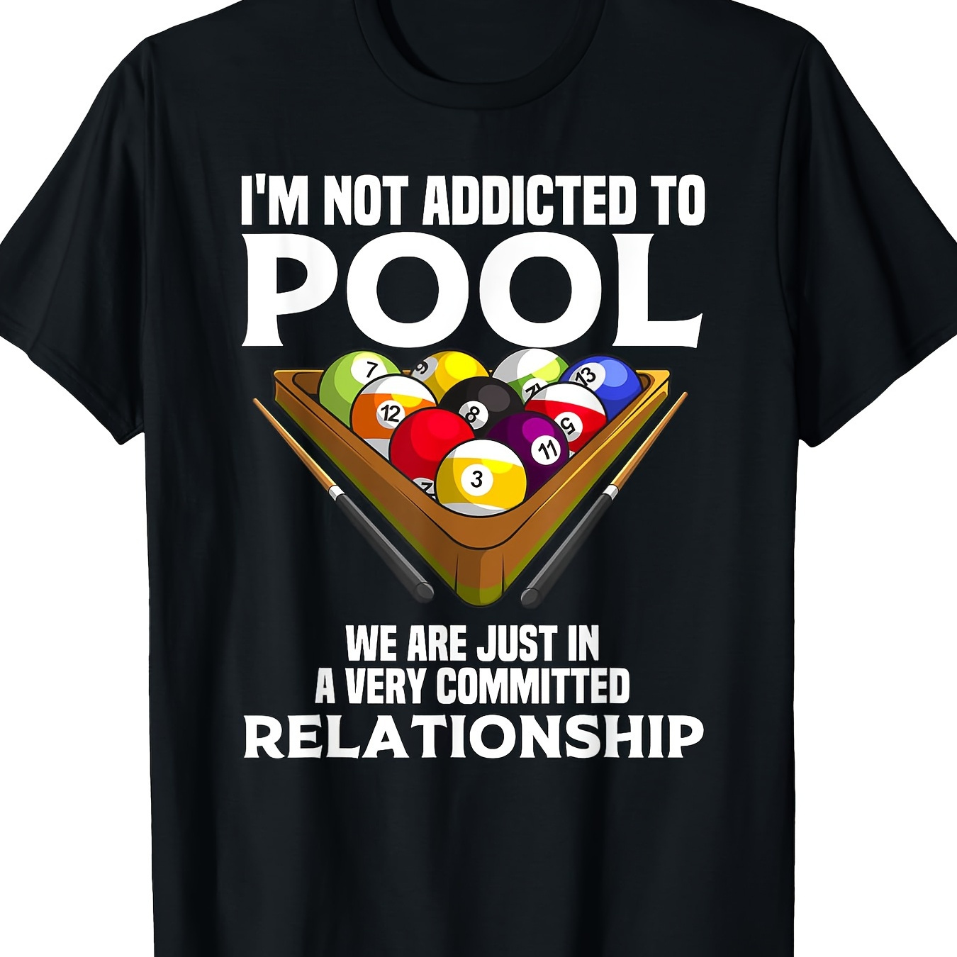 

Funny For Men Cool Billiards 100% Cottont-shirt