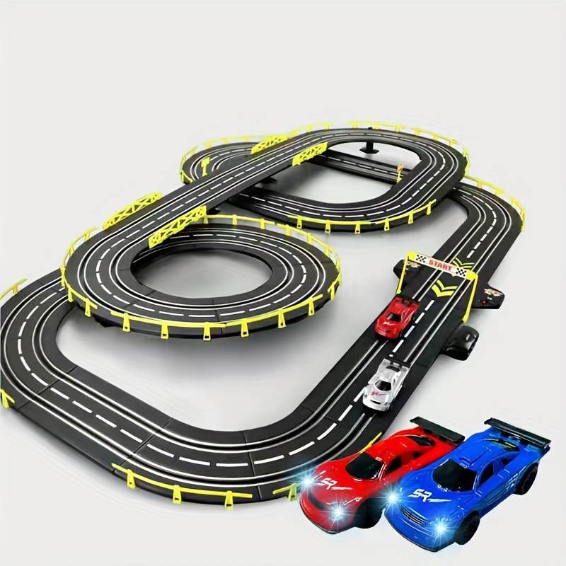 Super Loop Speedway Ensemble de piste de circuit électrique à grande  vitesse avec deux voitures pour double course, jouets pour garçons de 3, 4,  5, 6, 7, 8 à 16 ans, meilleur cadeau