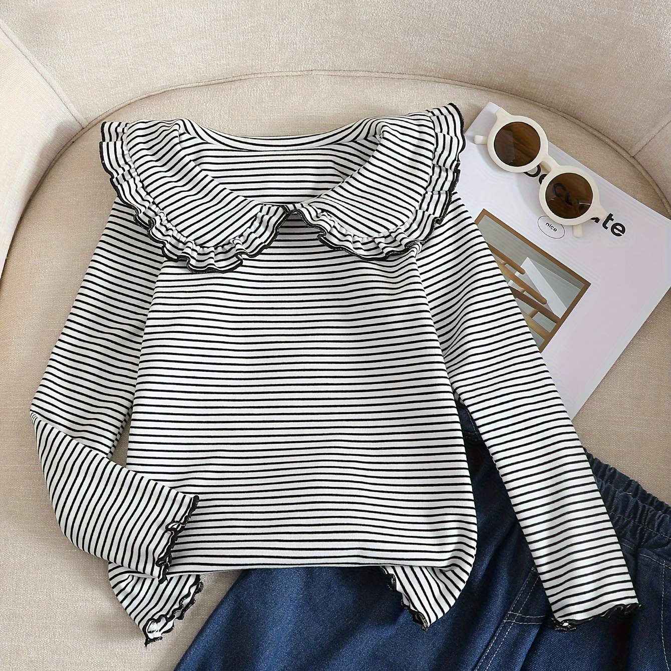

[top-] ' Striped Long- T- Doll - For & ,