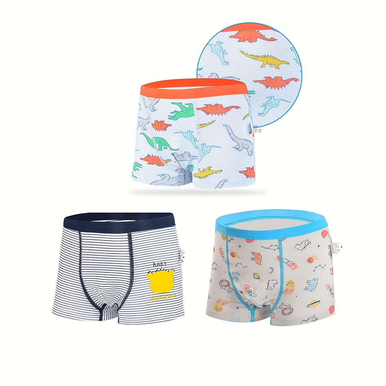 5pcs Boy's Breathable Boxer Briefs, Multiple Colors, Cartoon Pattern Cotton  Underwear, Comfy Kid's Underpants