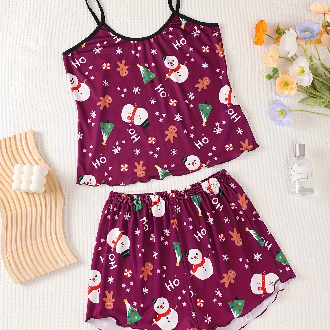 

Pyjama à Thème de - Mélange de et Élasthanne, Non , Lavable en Imprimé Mignon de