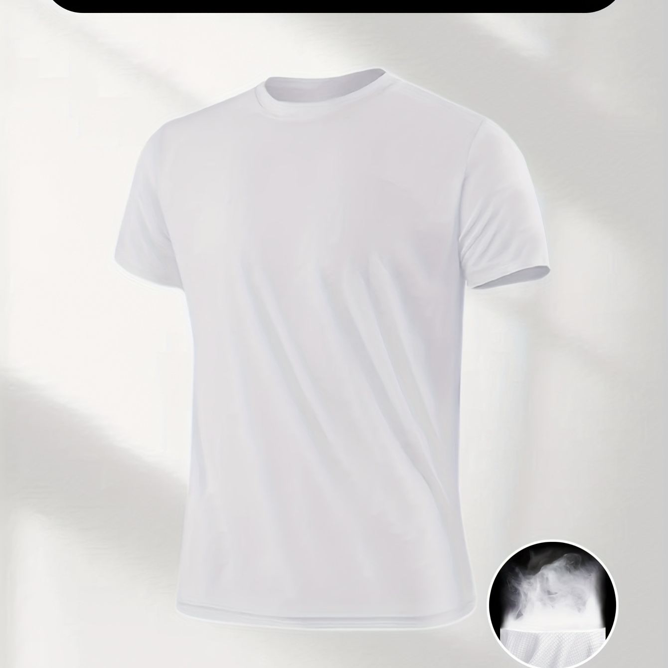 

Men's Crew Neck Fashionable Short Sleeve Sports T-shirt, Comfortable And Versatile, For Summer And Spring, Athletic Style, Comfort Fit T-shirt, As Gifts