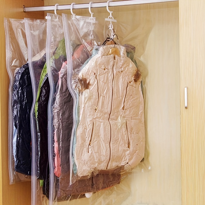 20 PACK Large Hanging Vacuum Space Saver Closet Storage Bag Clothes Dress  Suits