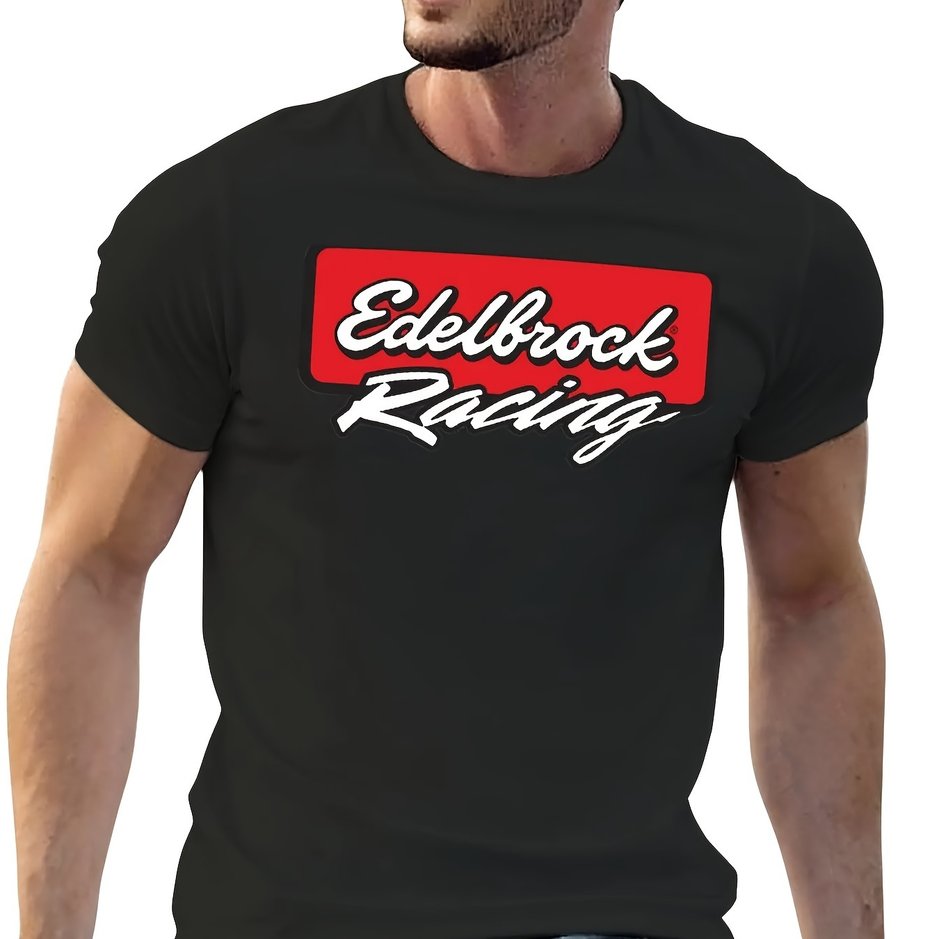 

Racing T-shirt Aesthetic Clothing Tees Plain Black T Shirts Men Manga Clothes Men's T-shirts. 220g