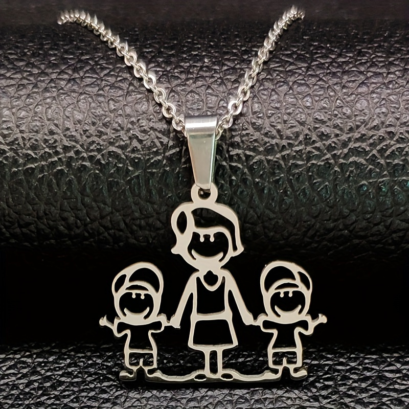 

Mom Boy Steel Pendant Necklace For Women Sweet Day