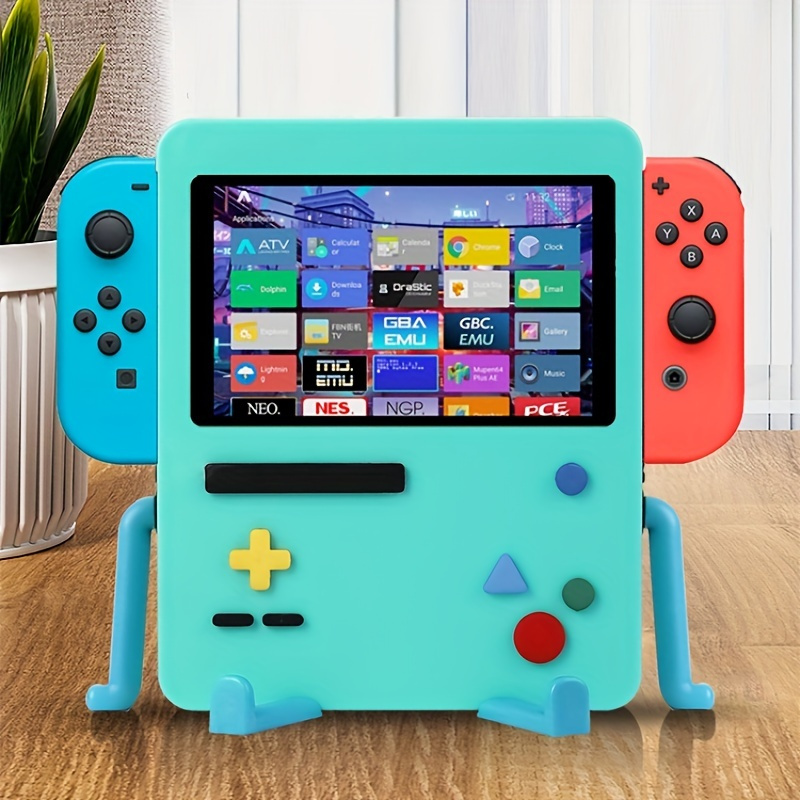 1pc Creative Game Console Cartoon Stand Desktop Handheld Multi-colored Game Console Screen Stand